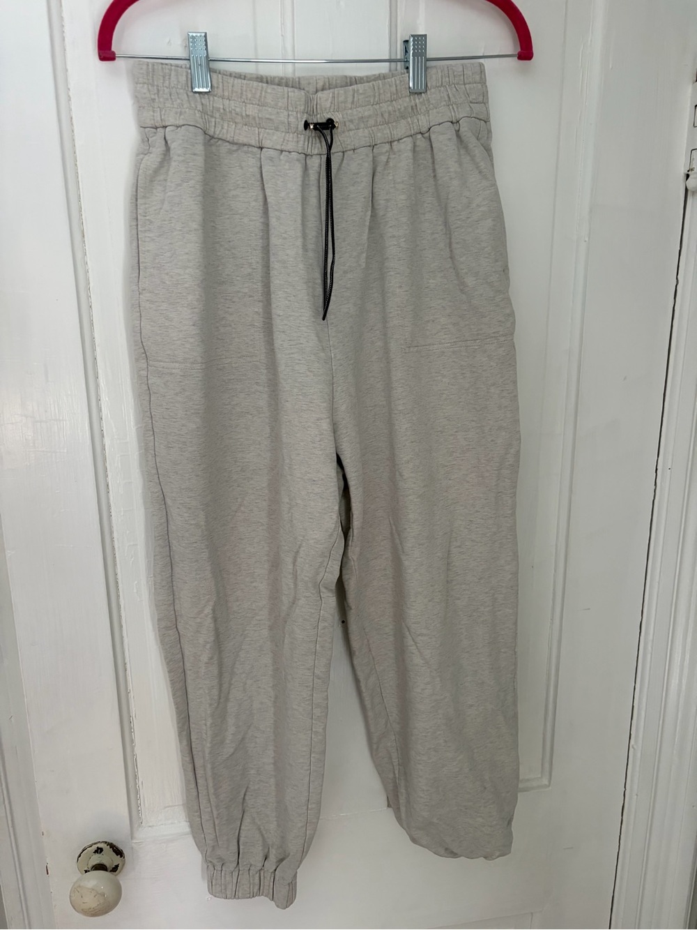 Varley Gray Cotton Blend Jogger Sweatpants | Medium | 92% Cotton Lounge Pants